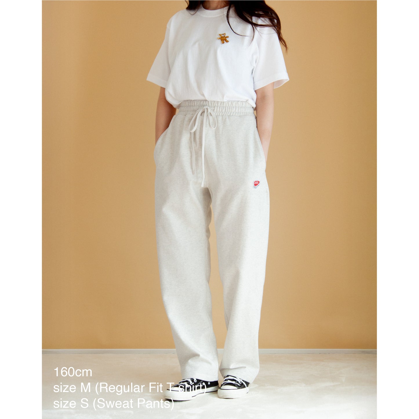 Heart-Logo Heavyweight Sweatpants (Oatmeal)
