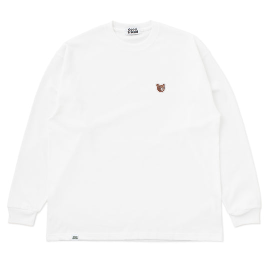 Bear-Face "Over Sized" L/S T-shirt (White)
