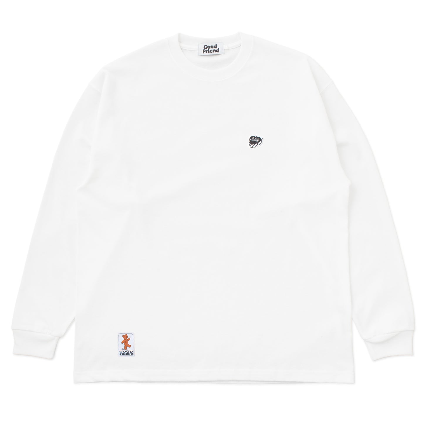 Heart-Logo "Over Sized" L/S T-shirt (White)