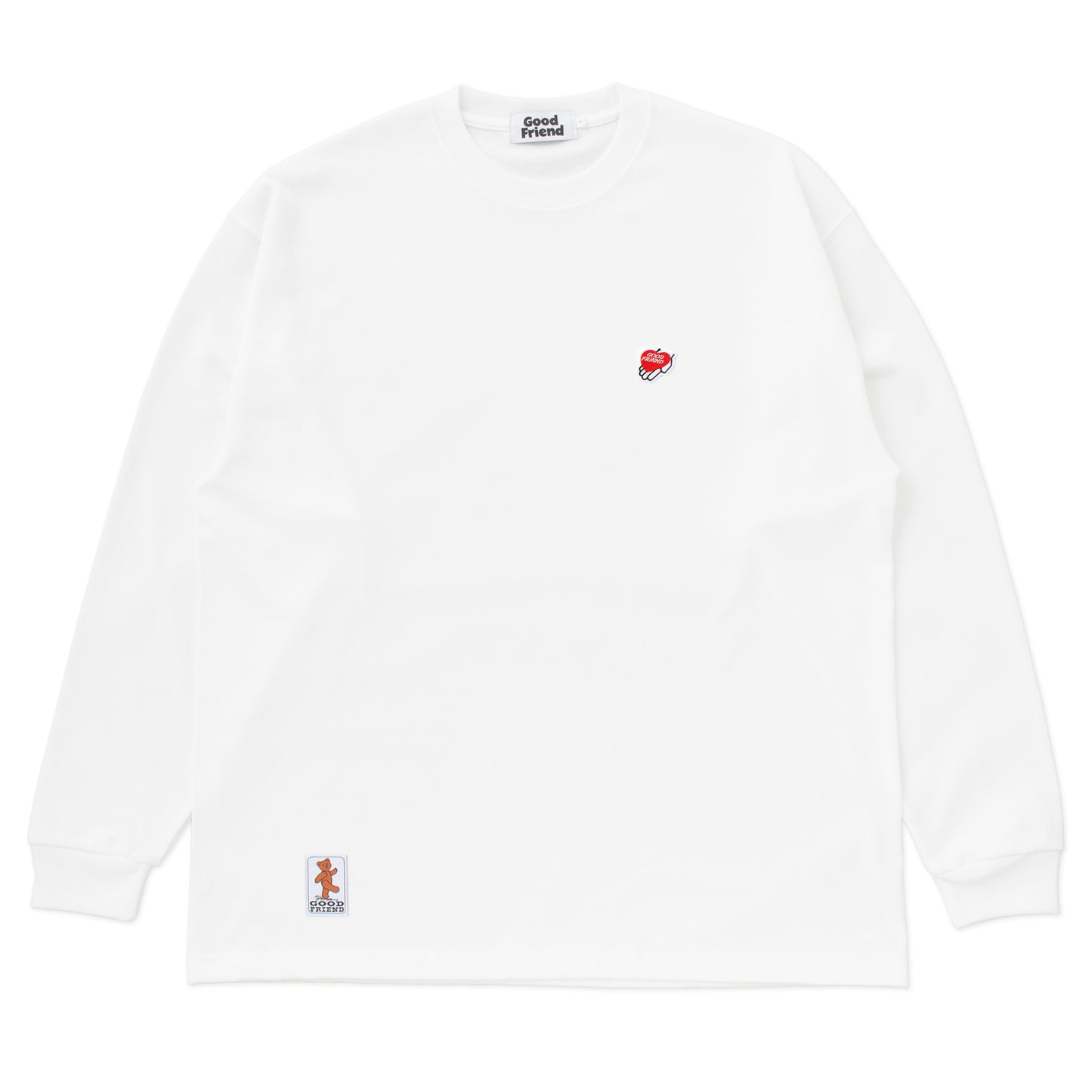 Heart-Logo "Over Sized" L/S T-shirt (White)