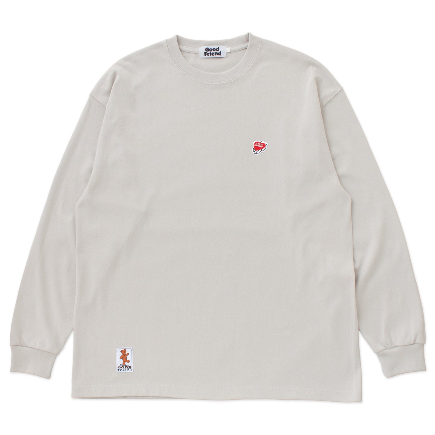 Heart-Logo "Over Sized" L/S T-shirt (Gray)