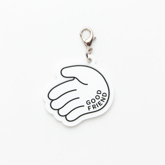 Shake Hands Key Charm