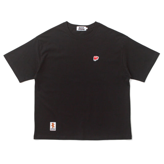 Heart-Logo Wide Fit T-shirt (Black)