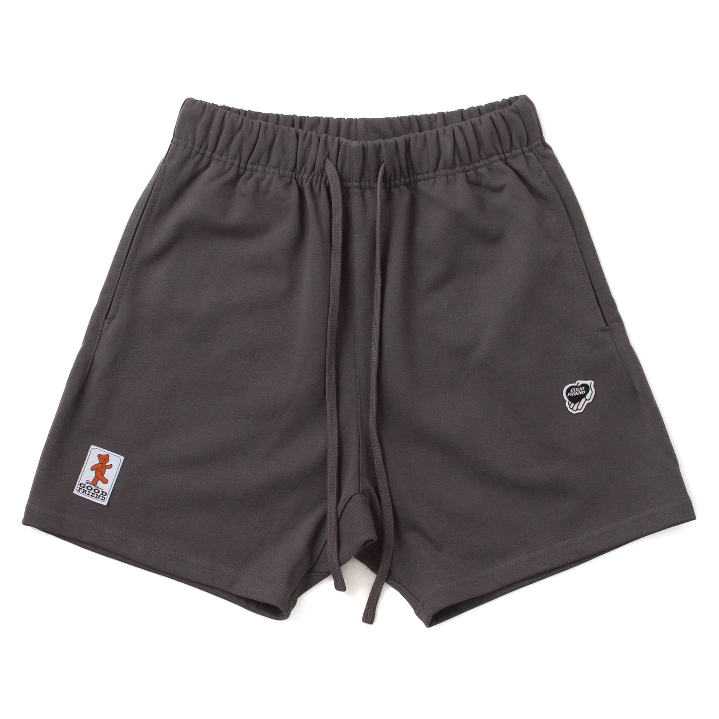 Heart-Logo Sweat Shorts (Dark Grey)
