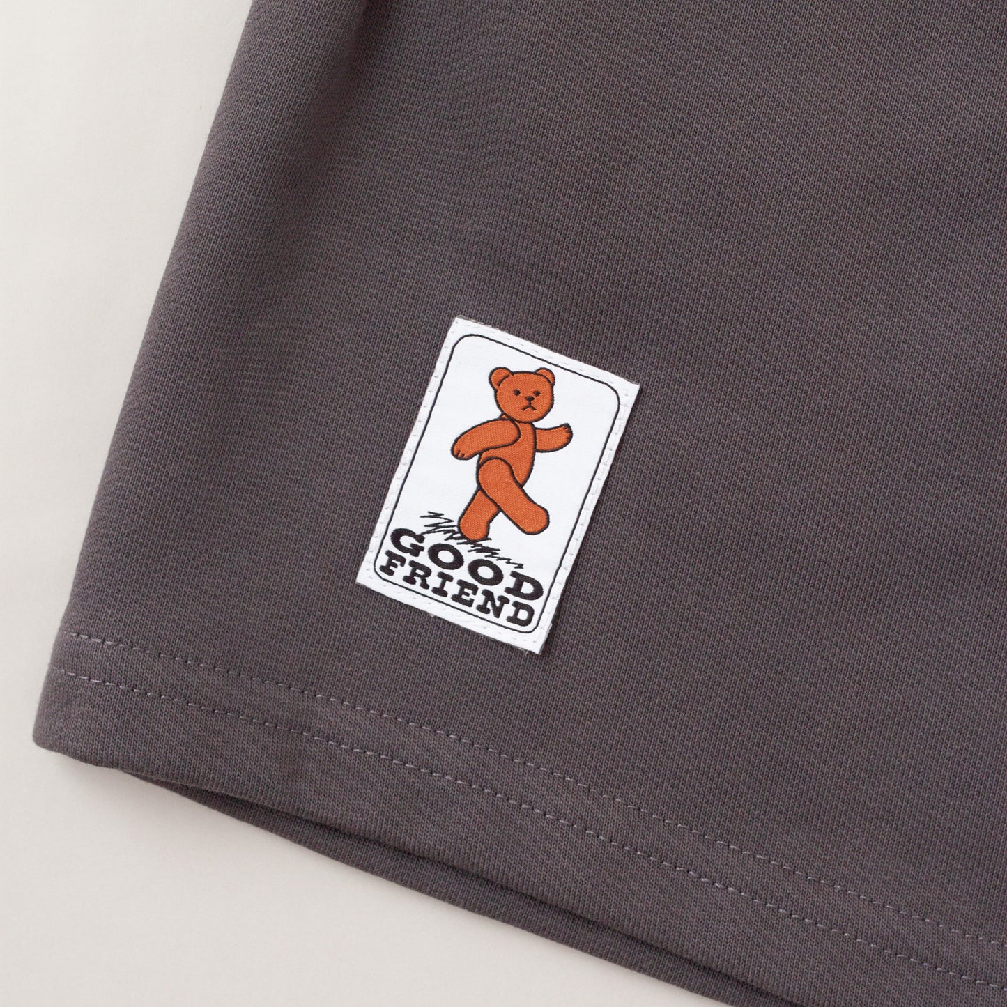 Heart-Logo Sweat Shorts (Dark Grey)