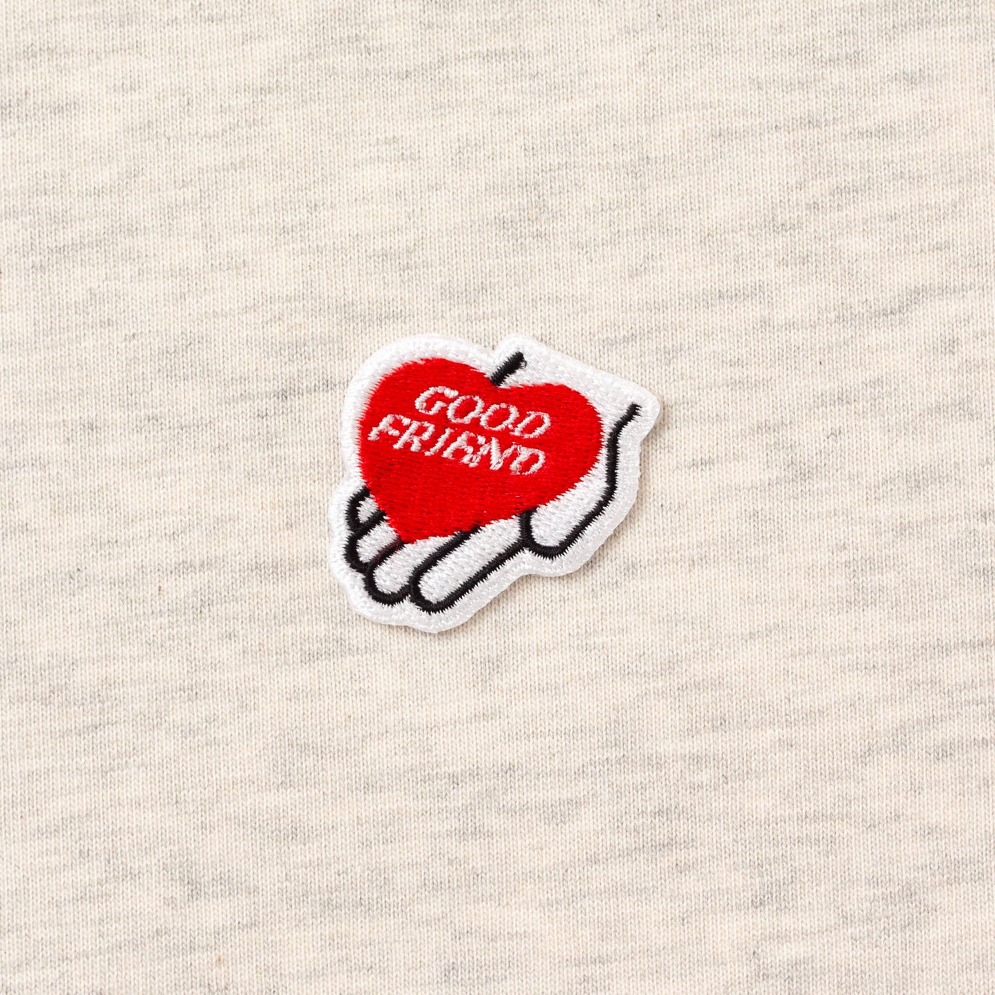 【7月7日再入荷】Heart-Logo Over Sized T-shirt (Oatmeal)