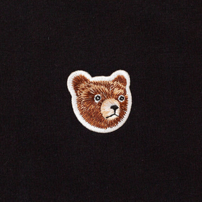 Bear Face Over Sized T-shirt (Black)