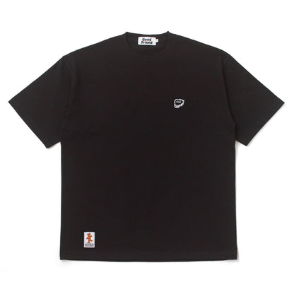 Heart-Logo Over Sized T-shirt (Black)