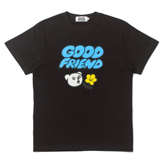 Flower Bear T-shirt (Black)