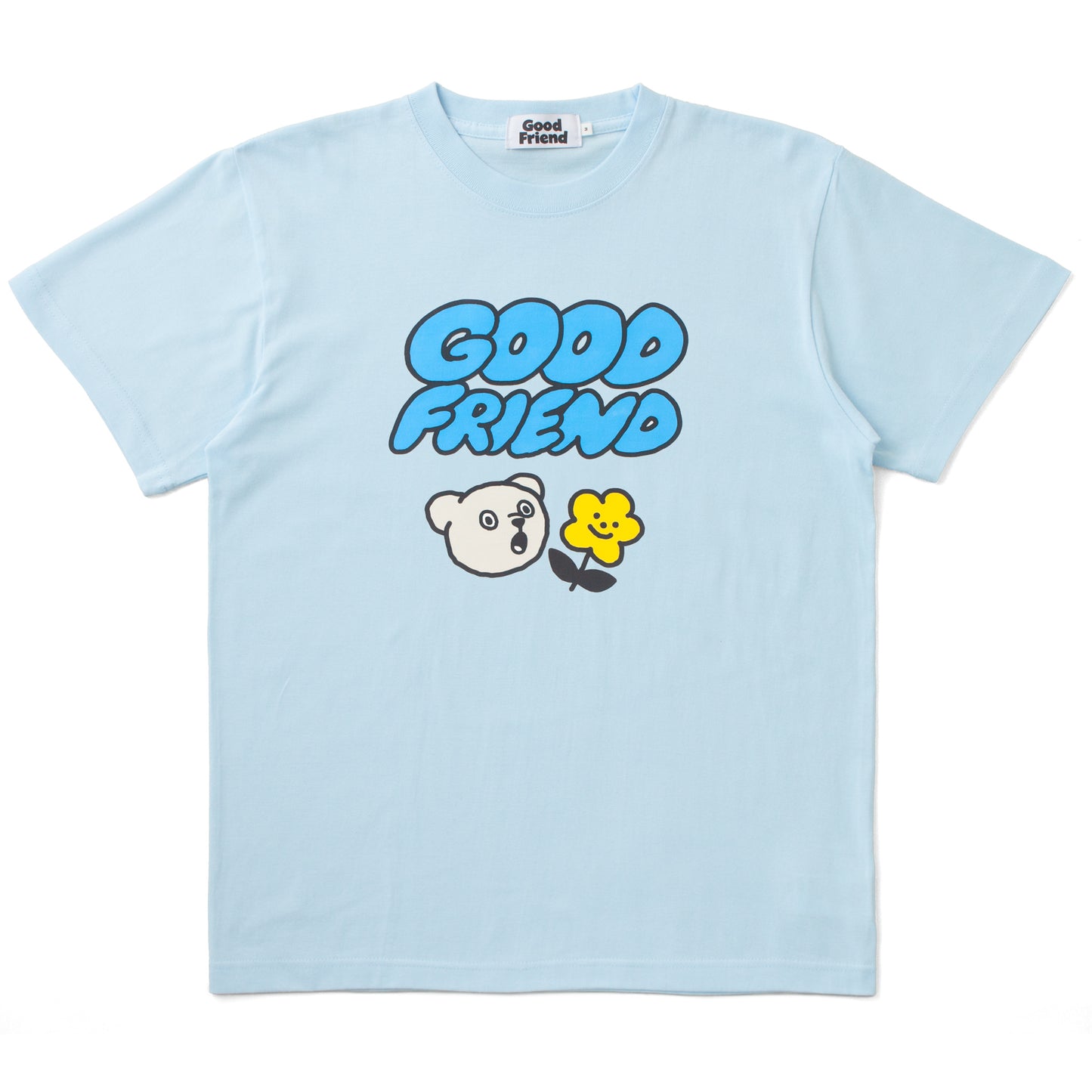 Flower Bear T-shirt (Blue)