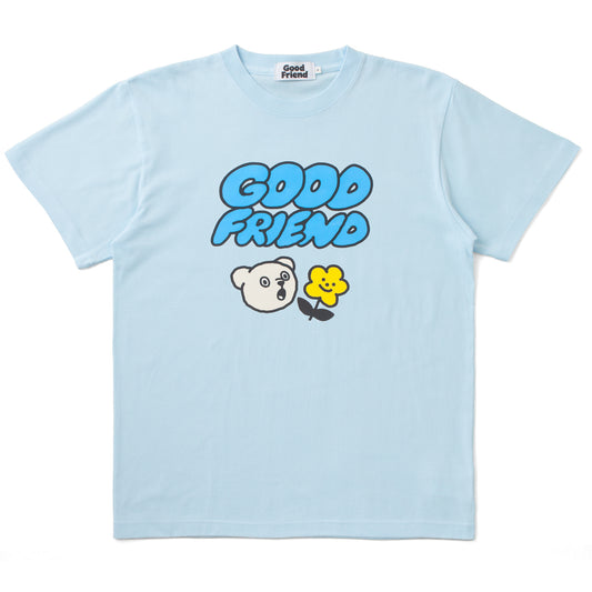Flower Bear T-shirt (Blue)