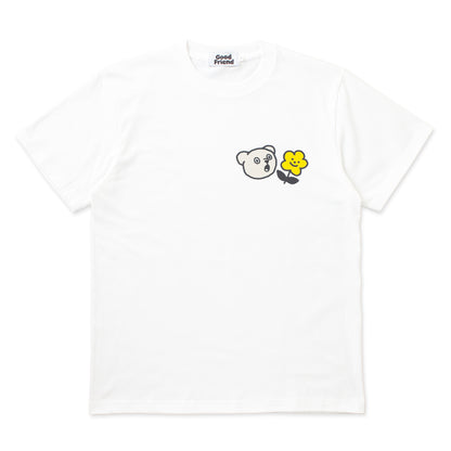 Bear Flower T-shirt (White)