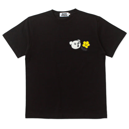 Bear Flower T-shirt (Black)