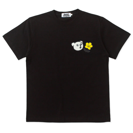 Bear Flower T-shirt (Black)