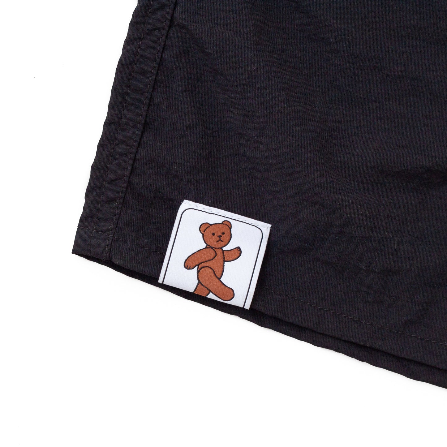 Easy Drawing Nylon Shorts (Black)