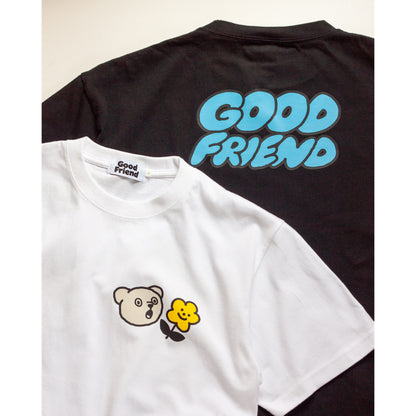 Bear Flower T-shirt (Black)