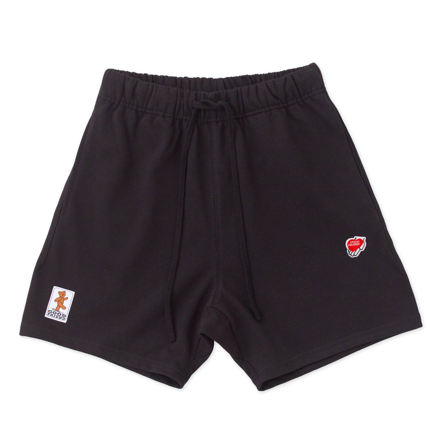 Heart-Logo Sweat Shorts (Black)
