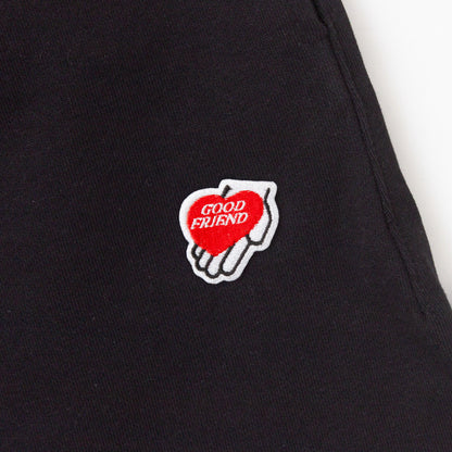 Heart-Logo Sweat Shorts (Black)