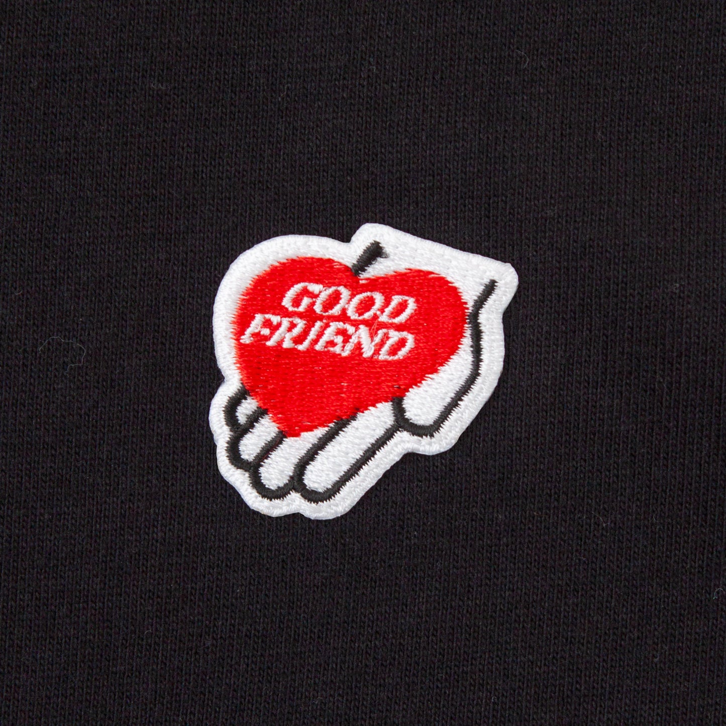 Heart-Logo Over Sized T-shirt (Black)