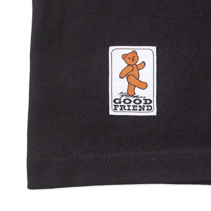 Heart-Logo Over Sized T-shirt (Black)