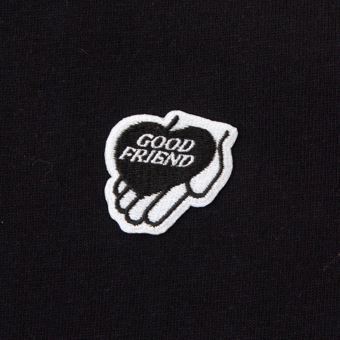Heart-Logo Over Sized T-shirt (Black)
