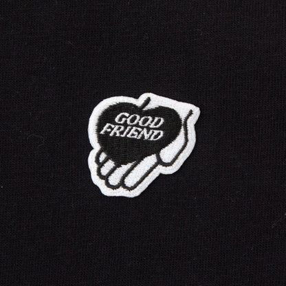 Heart-Logo Over Sized T-shirt (Black)