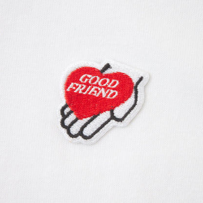 Heart-Logo "Over Sized" L/S T-shirt (White)